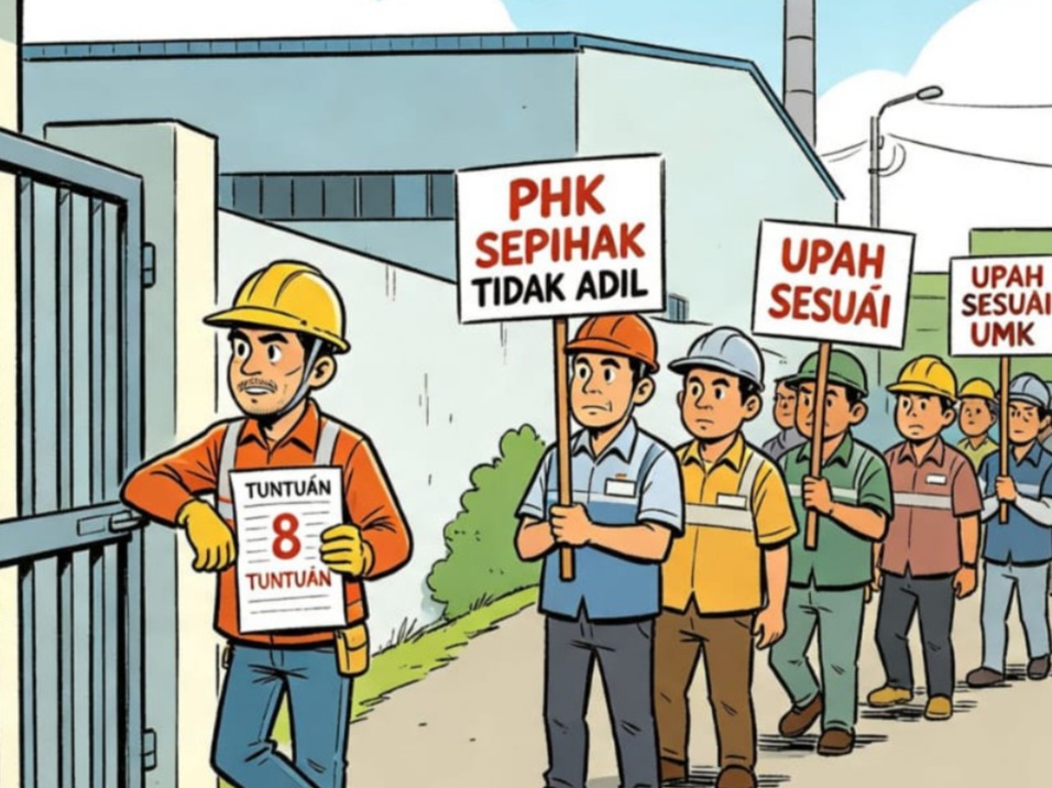 FSPMI Kabupaten Serang Revisi Jadwal Aksi Unjuk Rasa di PT. EBT Plumbing Supply, Minta Dukungan Solidaritas ASPSB