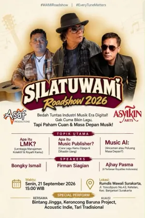 SilatuWAMI Roadshow 2026 Merajut Silaturahmi, Memperkuat Literasi Hak Cipta di Tengah Gelombang Industri Musik Digital