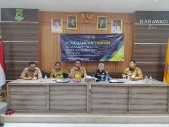 Kejari Kota Tangerang Gelar Penerangan Hukum di Karawaci, Dihadiri Camat, Lurah hingga Linmas