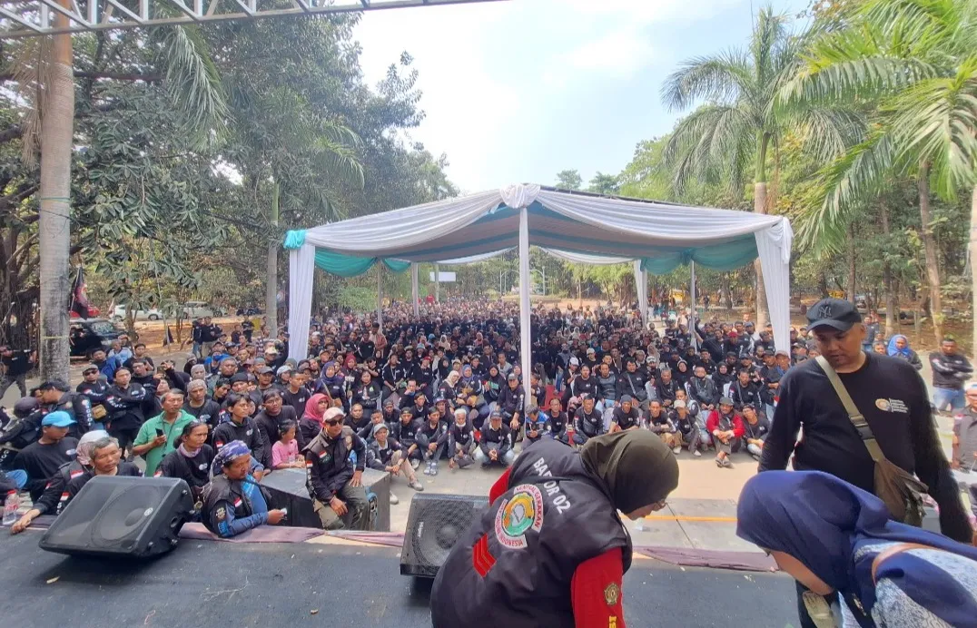 Ribuan Driver Online dan Buruh Meriahkan Kopdarnas di Bekasi