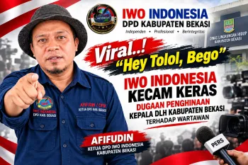 Viral! “Hei Tolol, Bau Lagi”, IWOI Kecam Keras Dugaan Penghinaan Kepala DLH Kabupaten Bekasi Terhadap Wartawan