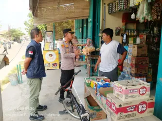 Polsek Pamarayan Imbau Pedagang Eceran Tak Jual dan Timbun BBM Bersubsidi