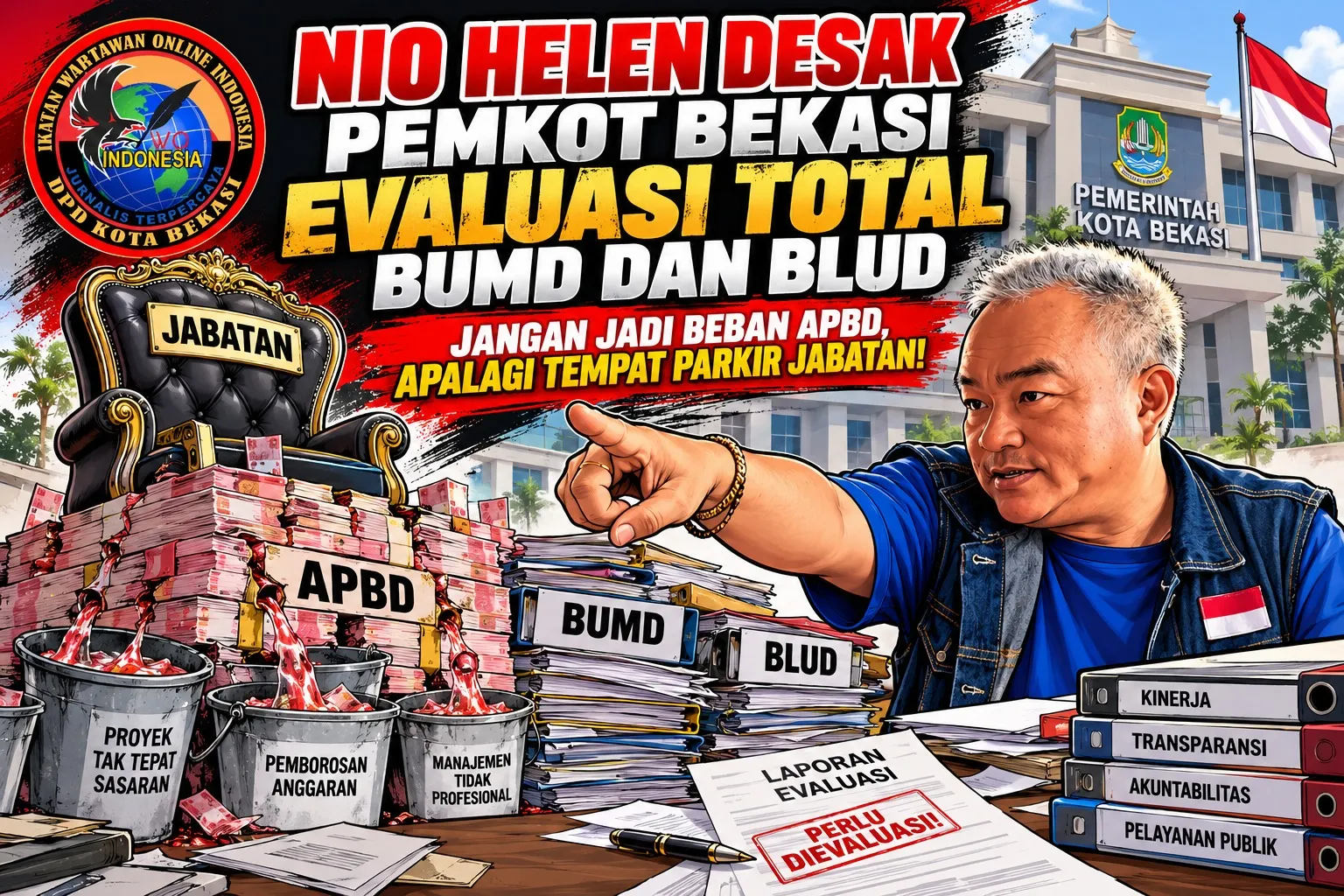 Nio Helen Desak Pemkot Bekasi Evaluasi Total BUMD dan BLUD: Jangan Jadi Beban APBD, Apalagi Tempat Parkir Jabatan!