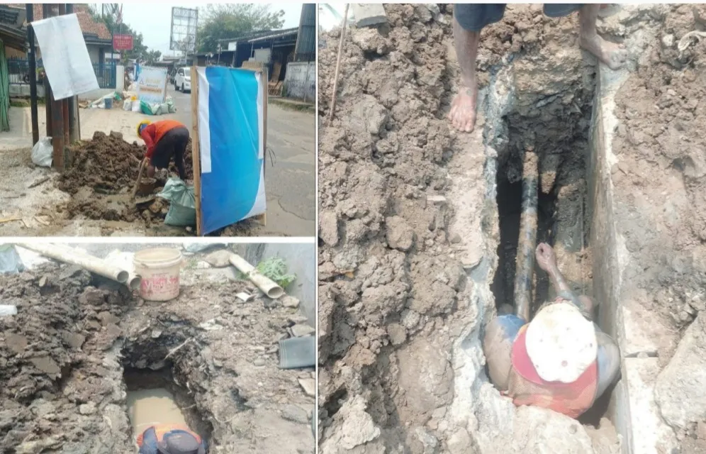 Galian SKTM 20 kV di Rajeg Tergenang K3 Dipertanyakan, Mitra PLN UP3 Teluknaga Amburadul